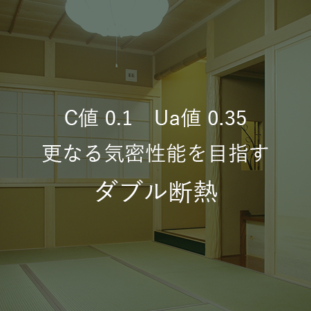 Ua値0.35以下ダブル断熱